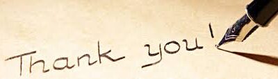 Living Life as a Miracle: Thank You Sign